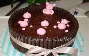 Tarta De Bizcocho De Chocolate Con Ganache De Nutella
