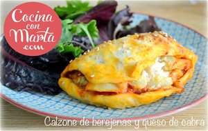 Calzone De Berenjena Y Queso De Cabra
