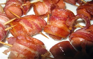 Salchichas Con Bacon
