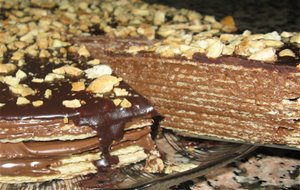 Tarta De Obleas Y Chocolate (huesitos)

