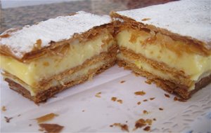 Milhojas De Crema Pastelera
