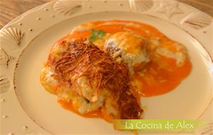 Albondigas Gratinadas A Las Dos Salsas
