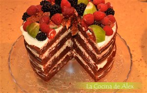 "naked Cake" Red Velvet Con Crema De Mascarpone
