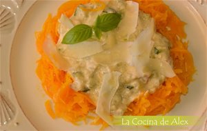 Espaguetis Vegetales De Calabaza "a La Carbonara"
