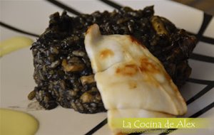 Rissotto De Arroz Negro Con Calamar
