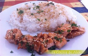 Salmón Con Salsa Teriyaki
