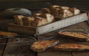 Biscotti De Pistachos Y Guindas 
