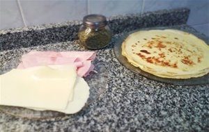 Crepes De Jamón Dulce Y Queso
