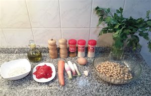 Hamburguesas De Garbanzos
