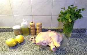 Pollo Al Cilantro Con Zumo De Limón 
