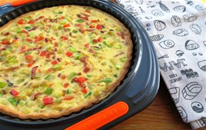 
quiche De Pisto Y Beicon
