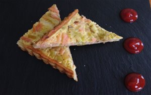 
quiche De Puerros Y Salmón Ahumado
