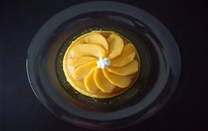 Flan De Melocotón
