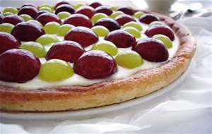 Pastel De Queso Y Uvas
