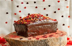 Cake De Yogurt Y Chocolate Para San Valentín
