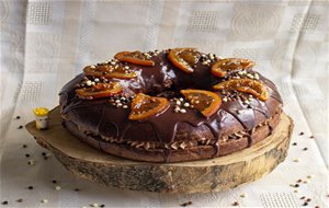 Roscón De Reyes De Chocolate, Naranja Y Canela
