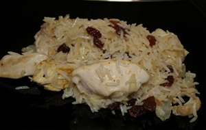 Arroz Exótico Con Pollo, Pasas Y Cebolla #asaltablogs