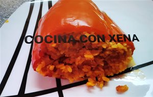 Pimientos Rellenos De Arroz, Thermomix + Horno, En Youtube 
