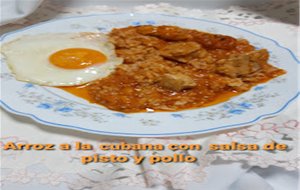Arroz A La Cubana En Salsa De Pisto  (*)
