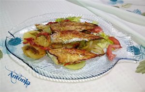 &#9580;&#9829;&#9552;&#9580; Caballas Asadas Con Pimiento Y Vinagreta
