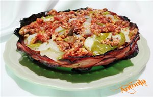 &#9658;&#8252;&#9668; Canasta De Jamón Curado Rellena De Carne Y Patatas A Lo Pobre &#9658;&#8252;&#9668;
