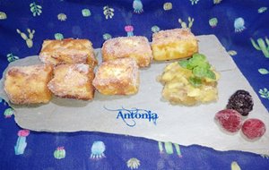 &#8594;&#8595;&#8594; Leche Frita De Idiazábal Con Compota De Plátanos &#8594;&#8595;&#8594;
