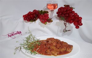 &#9698; &#9699;&#9701; &#9700; Lomo En Salsa De Vino Rosado &#9698; &#9699;&#9701; &#9700;
