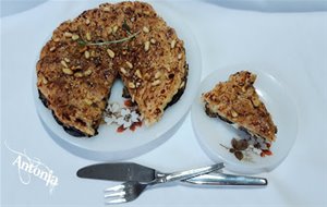 Tarta Tatín De Berenjena Y Queso De Cabra 
