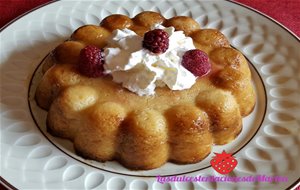 Flan De Manzana Y Galletas Al Microondas
