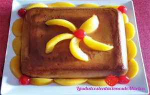 Flan De Melocotón Y Leche Condensada
