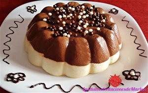 Tarta-flan Dos Chocolates
