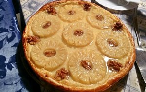 Tarta De Hojaldre Con Piña Y Crema De Coco
