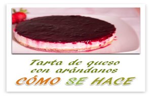 Tarta De Queso  Con Arándanos
