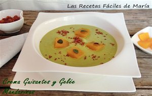 Crema De Guisantes Y Gelée De Mandarinas