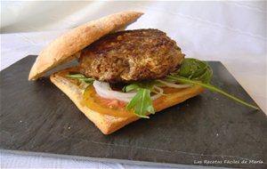 Hamburguesa Con Quesitos Casera
