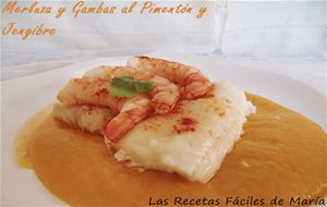 Merluza Y Gambas Al Pimentón Y Jengibre