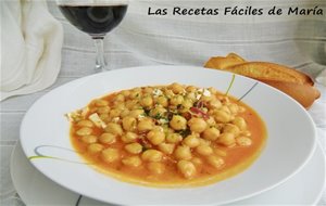 Potaje De Garbanzos Con Jamón Ibérico