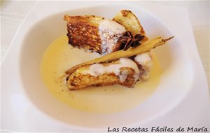 Torrijas O Tostadas Francesas Con Crema Inglesa