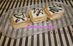 Pastelitos De Milhojas De Crema Con Cobertura ( Paso A Paso)
