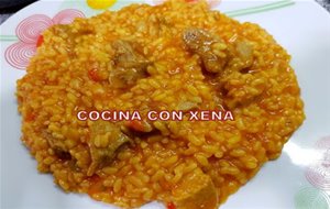 Arroz Meloso Con Secreto Ibérico, En Thermomix 
