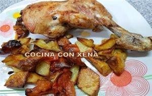 Pollo Con Patatas En Freidora Tristar 
