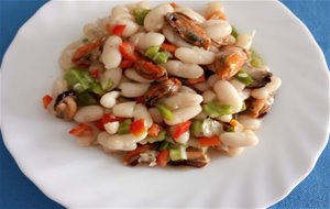 Ensalada De Judías Blancas Y Mejillones