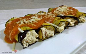 Rollitos De Berenjena Con Ricotta Y Nueces