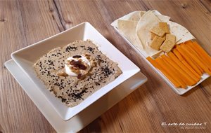 Mutabal O Paté De Berenjenas Con Crema Agria Sin Lactosa