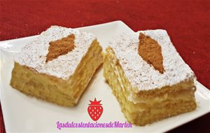 Milhojas De Crema Pastelera
