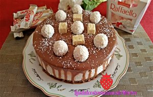 Tarta De Natillas De Coco Con Baño De Chocolate
