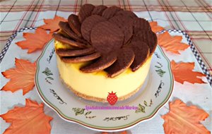 Tarta De Natillas Y Galletas De Chocolate
