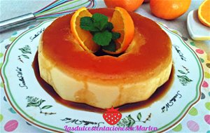 Flan De Zumo De Naranja
