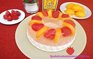 Gelatina  Con Frutas Y Queso
