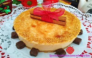 Tarta De Turrón De Yema Tostada
